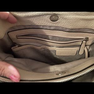 Michael Kors pebbled leather blush satchel